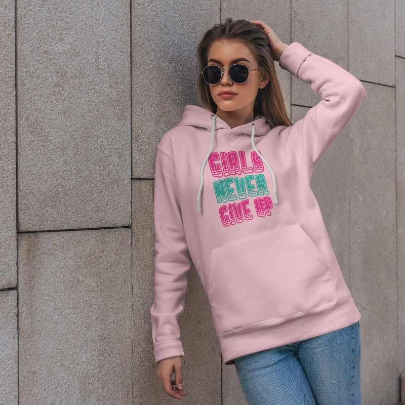 WinterWhisper Ladies Hoodie ( Pink )