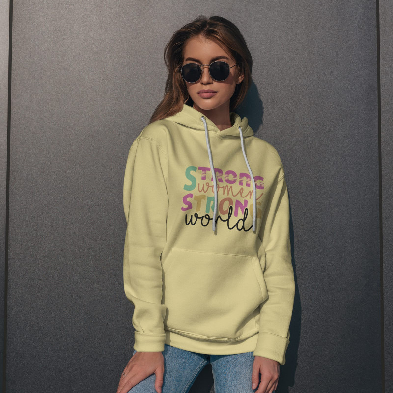 WinterWhisper Ladies Hoodie ( Yellow )