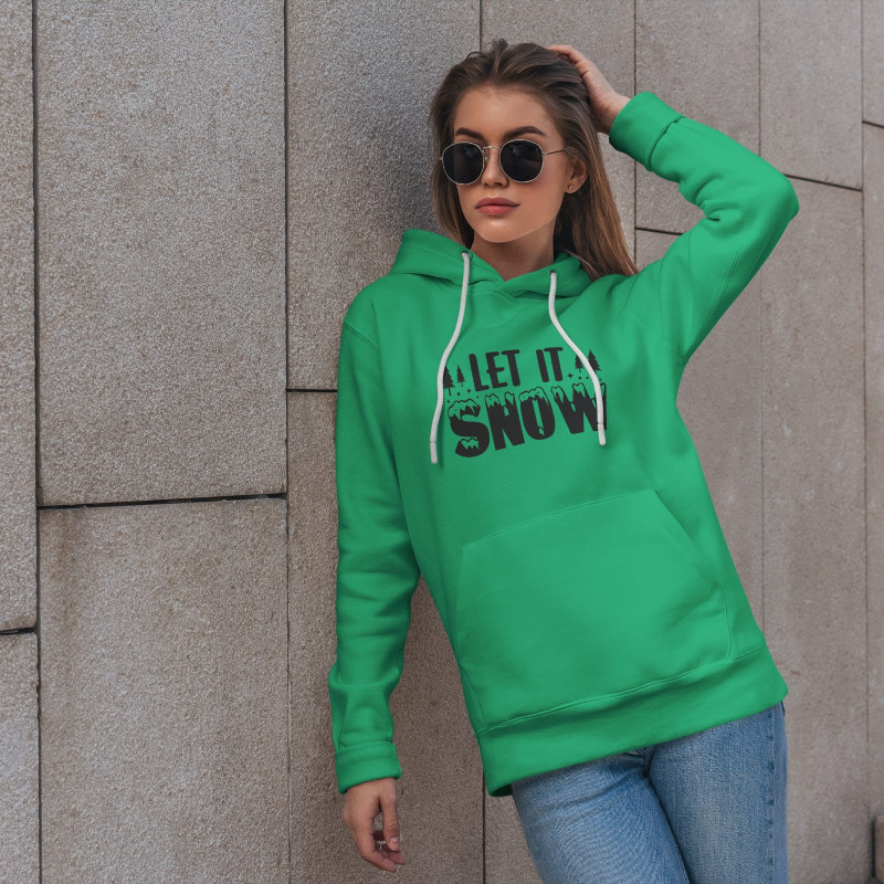 WinterWhisper Ladies Hoodie ( Green )