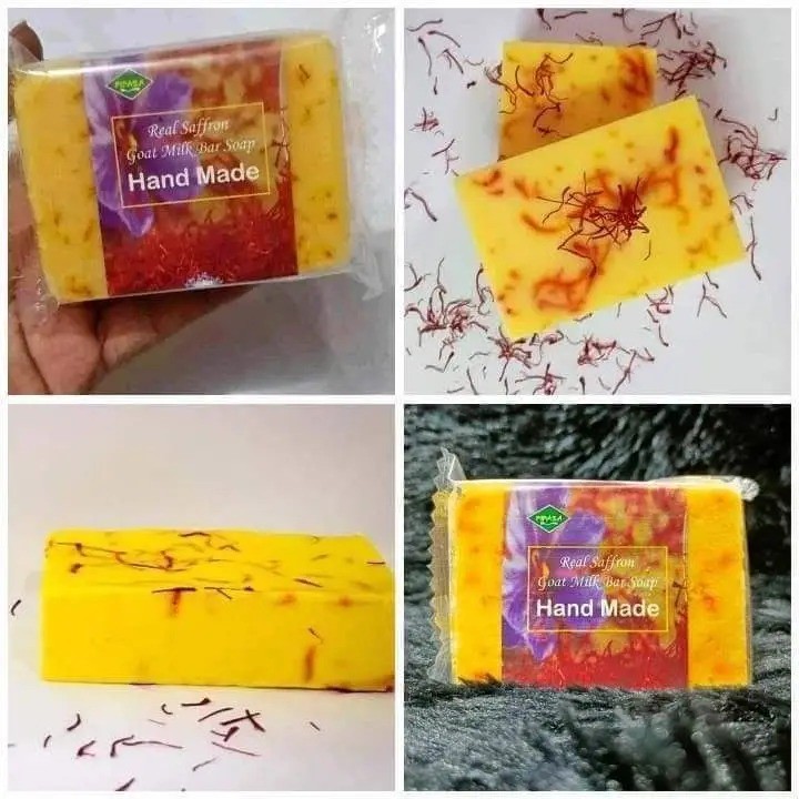 Piyasa Real Saffron Goat Milk Bar Soap (Hand Made) 100gm